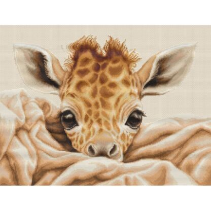 Kit point de croix Luca-S B2425 Bébé girafe Broderiedumonde