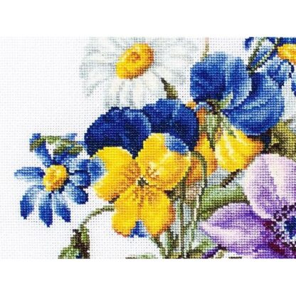 Kit point de croix Luca-S B2348 Bouquet de fleurs 19x25cm