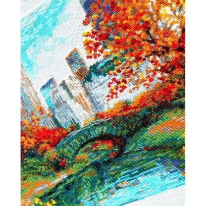 Kit point de croix RIOLIS 2094 Central Park 40x30cm